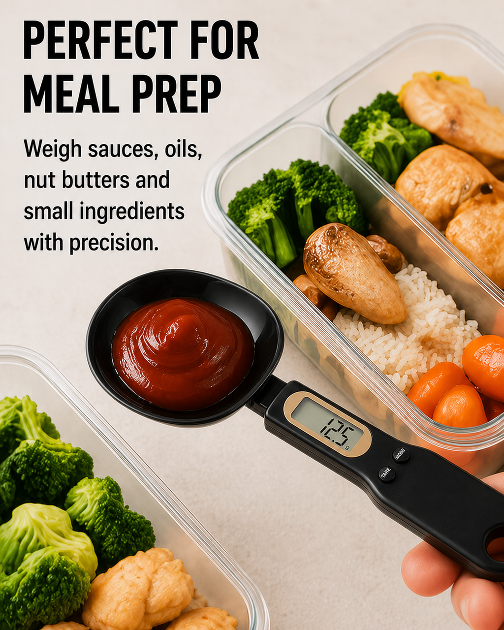 The MacroSpoon – Digital Spoon Scale | 0.1g–500g Precision